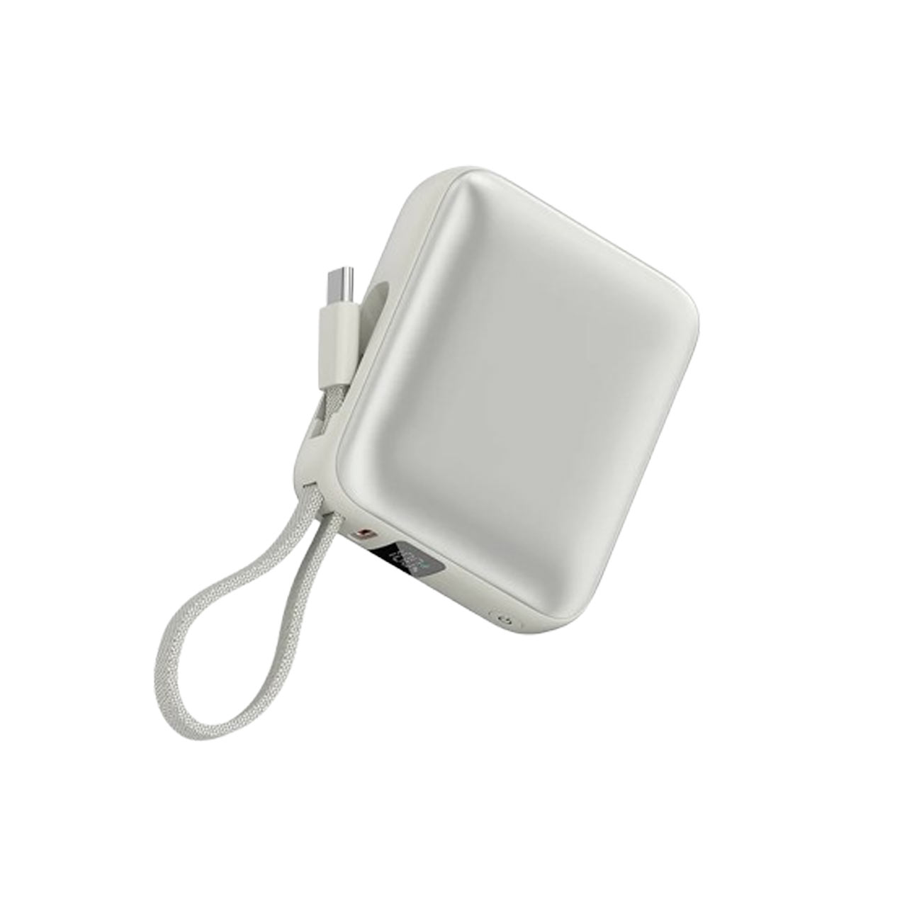 پاوربانک PD و فست شارژ QCY 10000mAh مدل PB10C 35W - نقره ای (گارانتی 18 ماهه شرکتی)